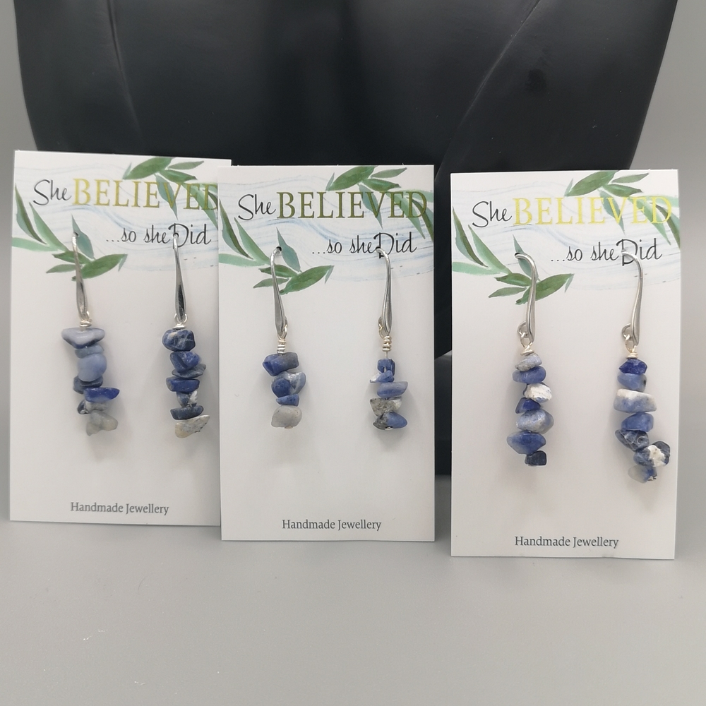 Real Lapis Lazuli Earrings